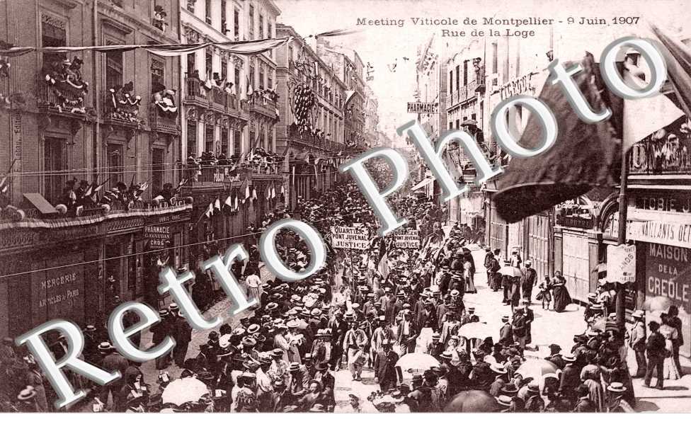 Meeting Viticole du 9 juin 1907 - Rue de la Loge
