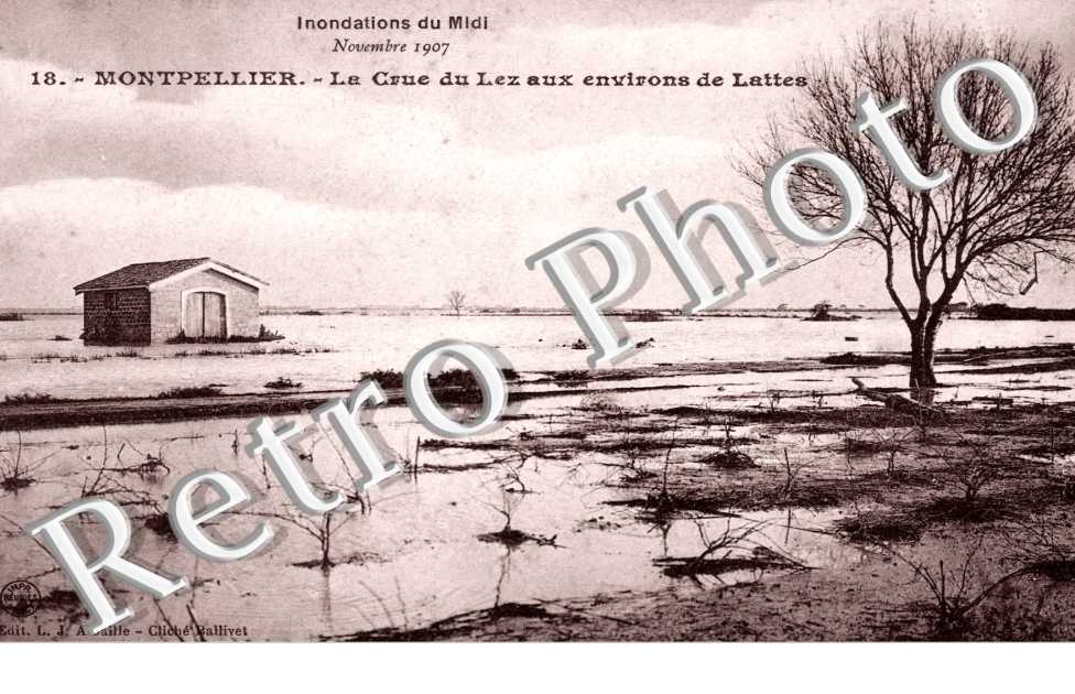 Les Crues du Lez  -  Inondations du Midi - Novembre 1907