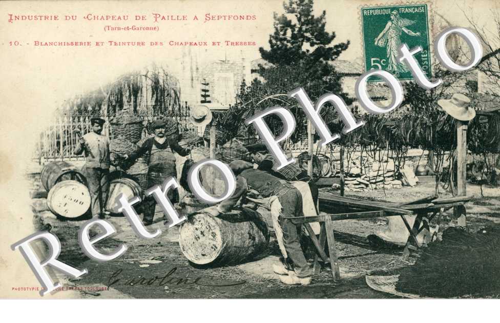 Industrie du Chapeau de Paille - Blanchisserie et Teinture
