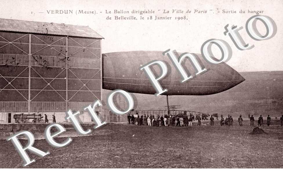le dirigeable " La Ville de Paris " - le 18 janvier 1908