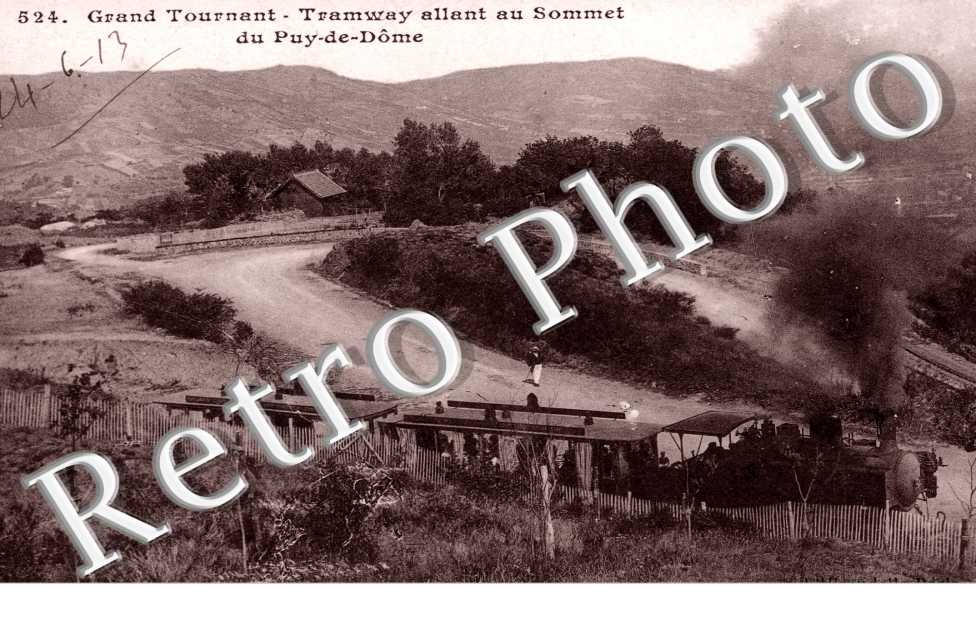 Grand Tournant Tramway au sommet du  Puy de Dome