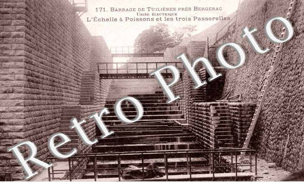 barrage de Tuilieres Usine Electrique L'echelle a poissons