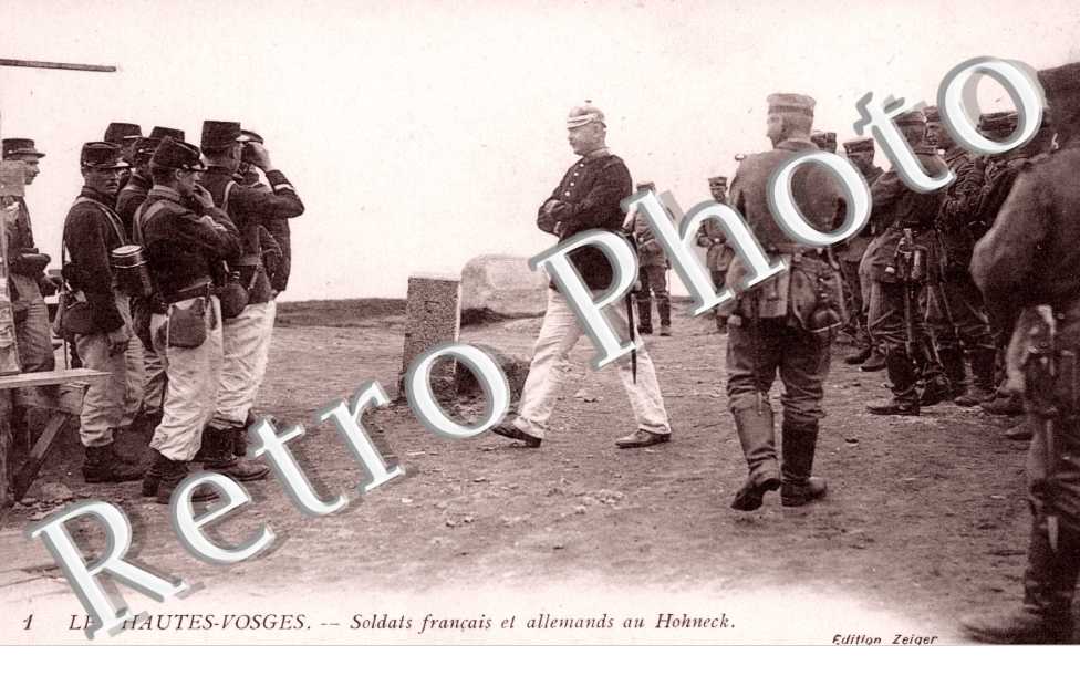 Le Hohneck  soldats francais et allemands