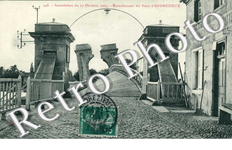 Inondations du 17 octobre 1907 Le pont