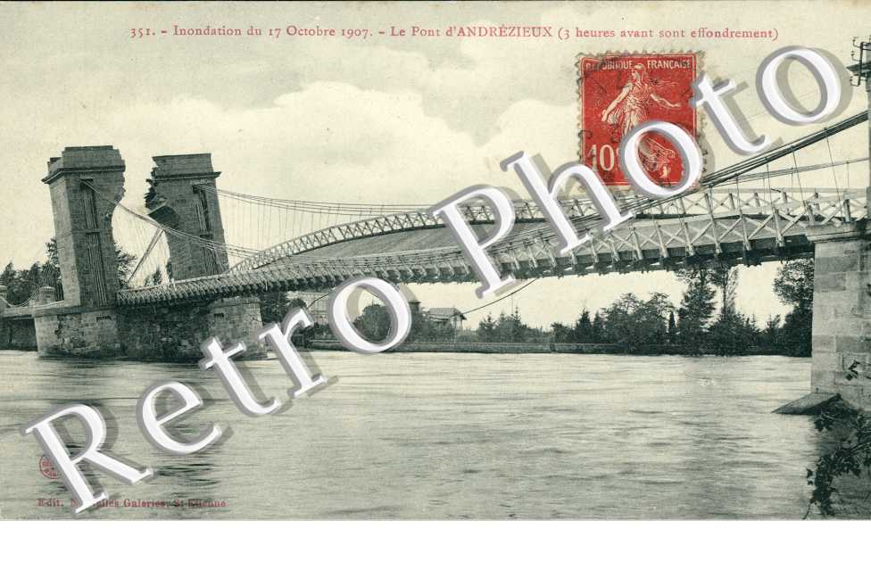 Inondations du 17 octobre 1907 Le pont