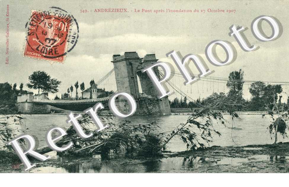 Inondations du 17 octobre 1907 Le pont