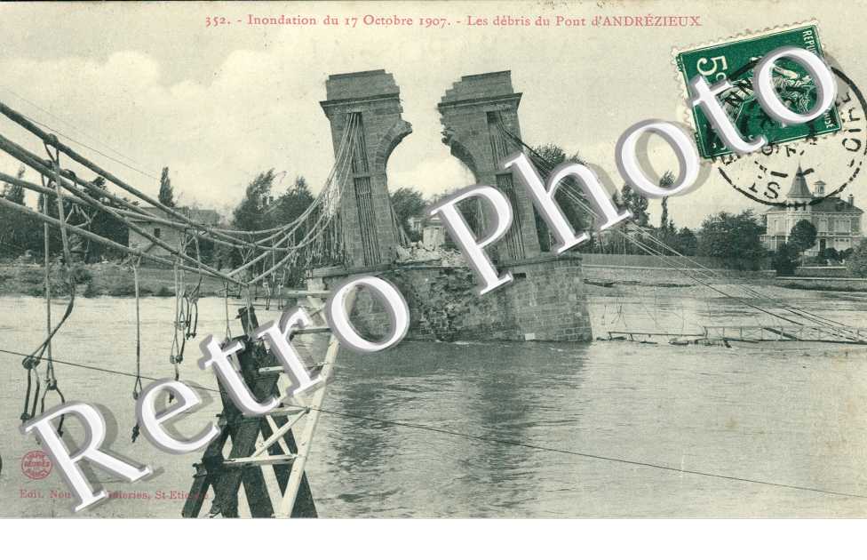 Inondations du 17 octobre 1907 Le pont
