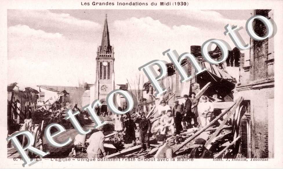 Les Grandes Inondations du Midi - l'Eglise