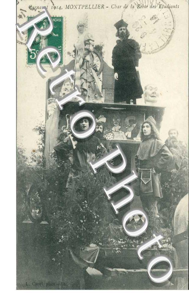 Carnaval 1914 char de la reine des etudiants