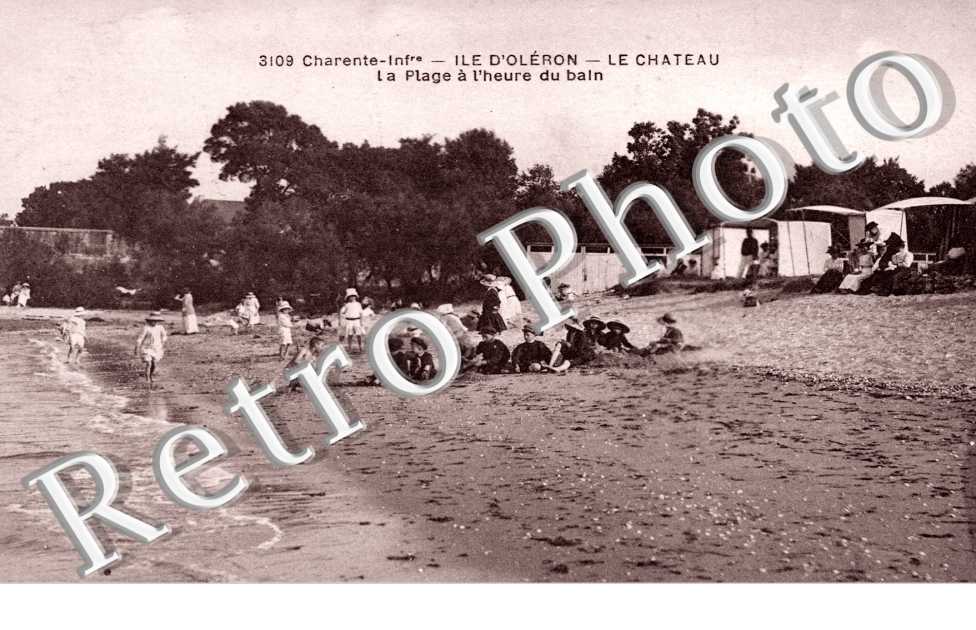 la Plage a l'heure du bain