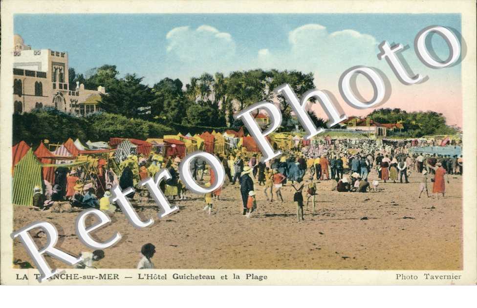 l'hotel Guicheteau et la plage