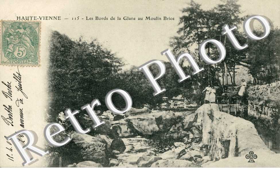 Les bords de la Glane au Moulin Brice