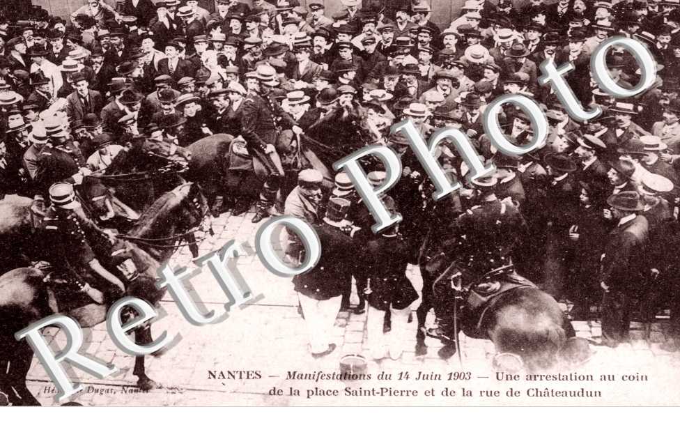 Manifestation du 14 juin 1903, une arrestation