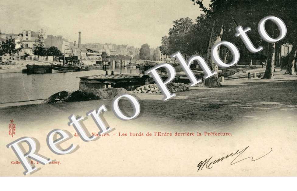 Les Bords de l'Erdre derrière la Préfecture