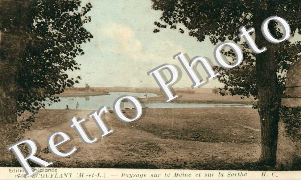 Paysage sur La Maine et la Sarthe