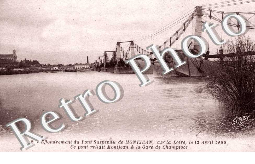 Effondrement du pont suspendu - 12 avril 1935