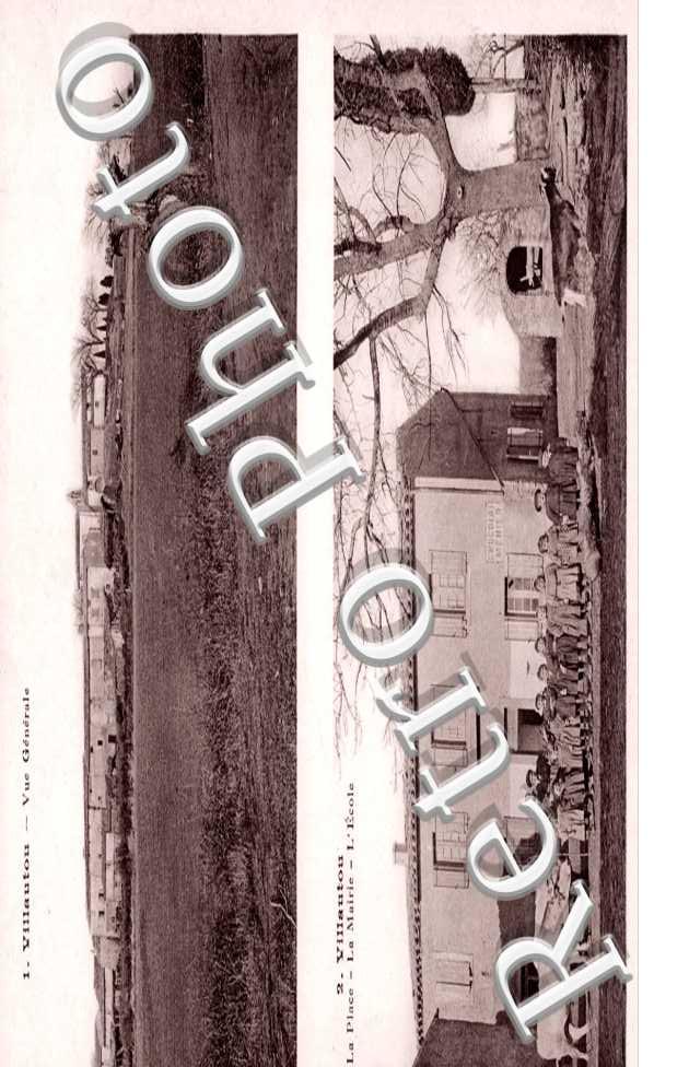 Vue Generale - La Place, Mairie, Ecole
