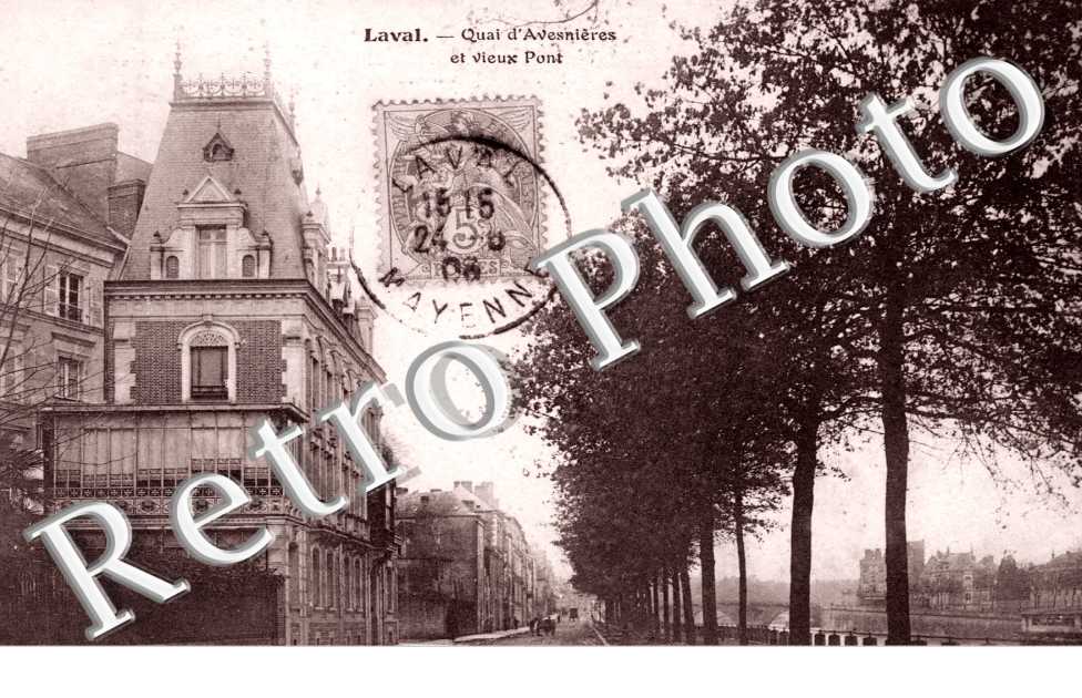 Quai d'Avesnieres et vieux pont