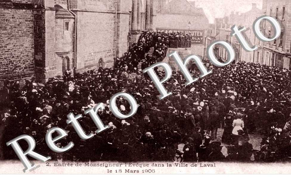 Entr de Monseigneur l'Evue le 18 mars 1908