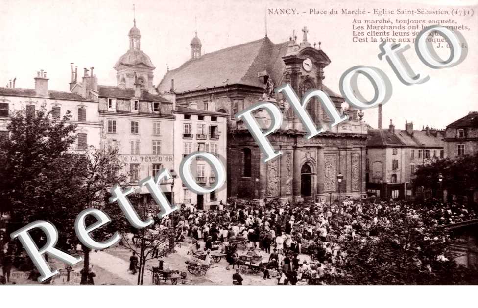 place du marche Eglise Saint Sebastien