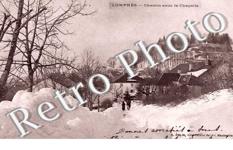 Chemin sous la chapelle