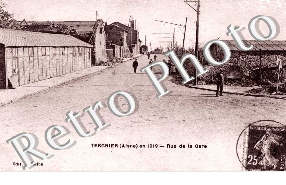 Rue de la Gare en 1919