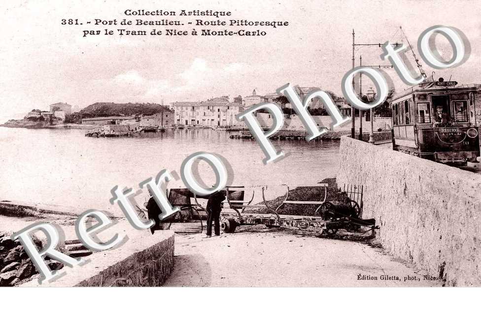 Port de Beaulieu- route par le tram de Nice a Monte-Carlo