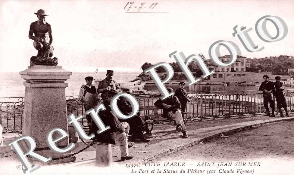 Le port et la statue du Pêcheur (par Claude Vignon)