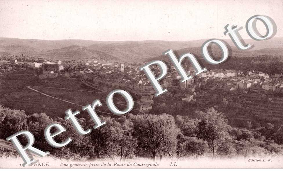 vue generale prise de la route de coursegoule