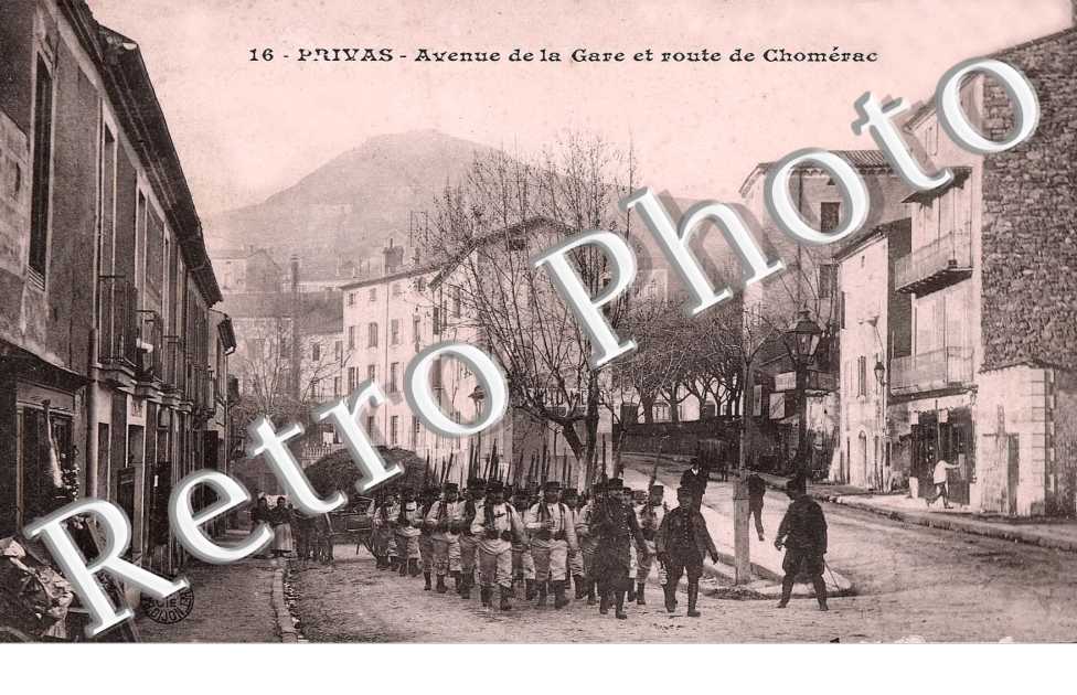 avenue de la gare et route de Chomerac
