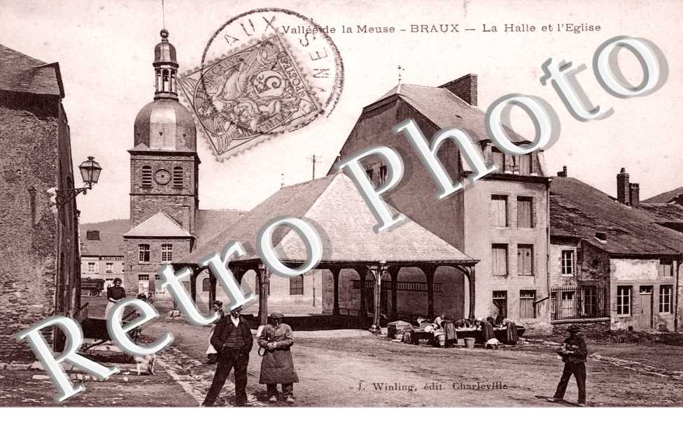 BRAUX la halle et l'eglise