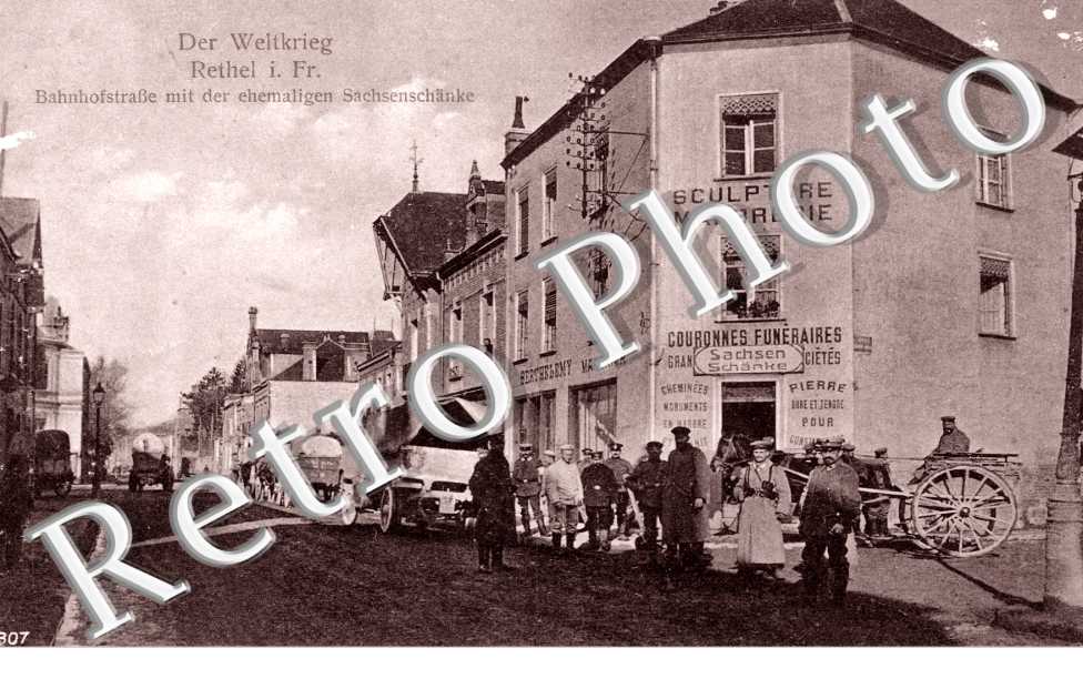 Bahnhofstrasse mit der ehemaligen Sachsenschänke
