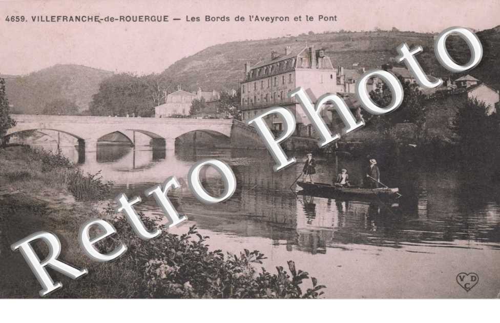 Les bords de l'Aveyron et le Pont