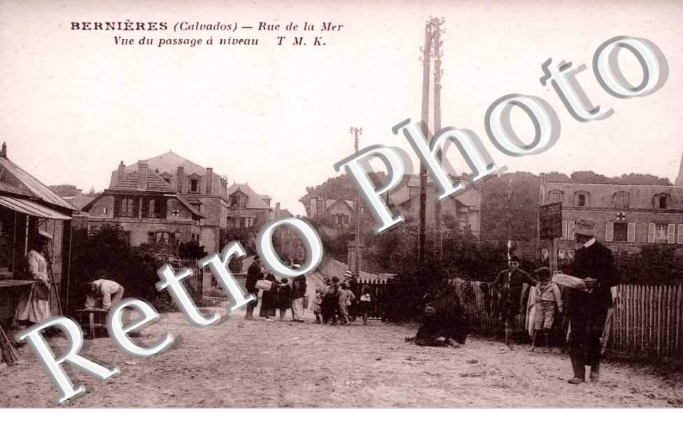 rue de la mer vue du passage a niveau