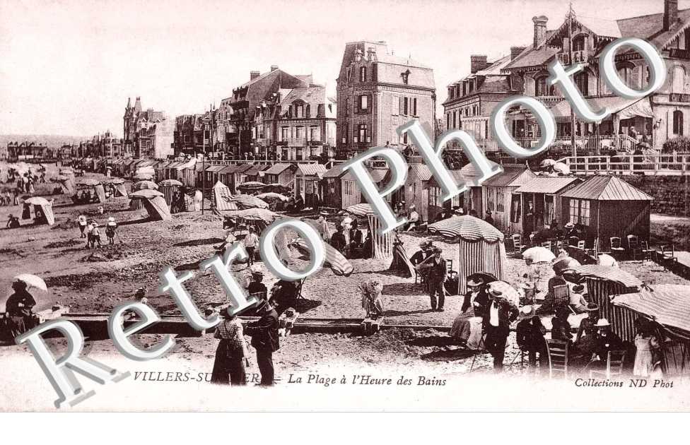 la plage a l'heure des bains