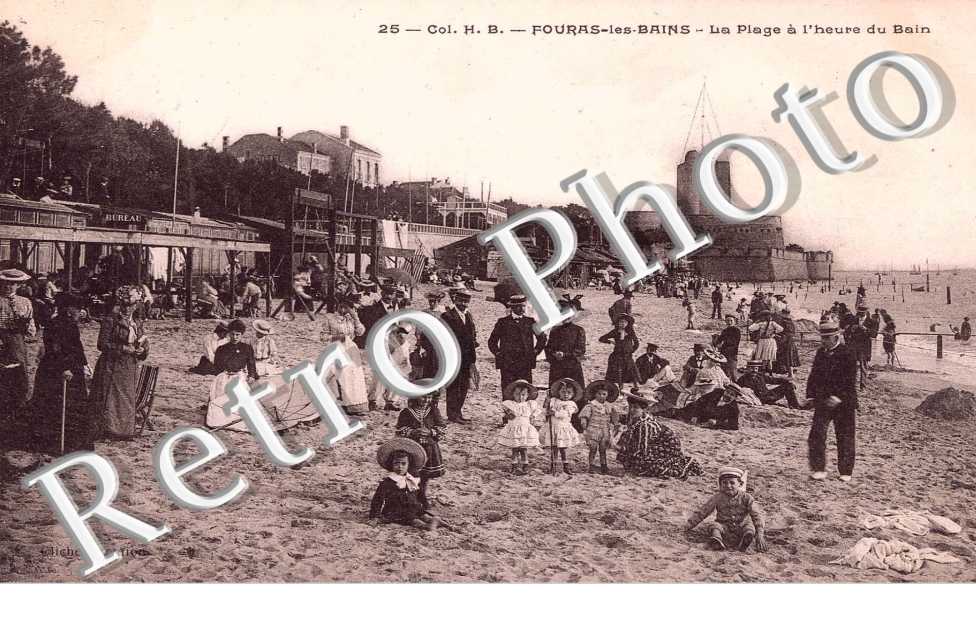 la plage a l'heure du bain