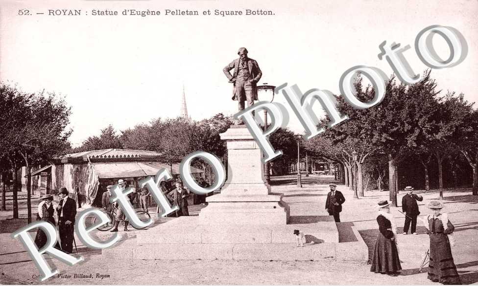 STATUE D'EUGENE PELLETAN et square Botton