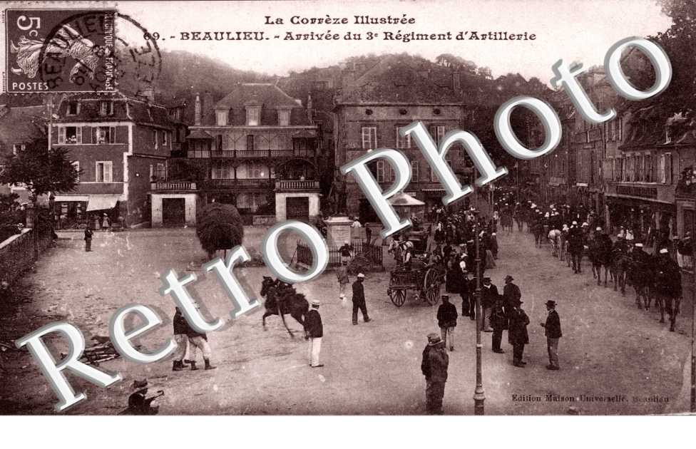 Arrivee du 3eme regiment d'Artillerie