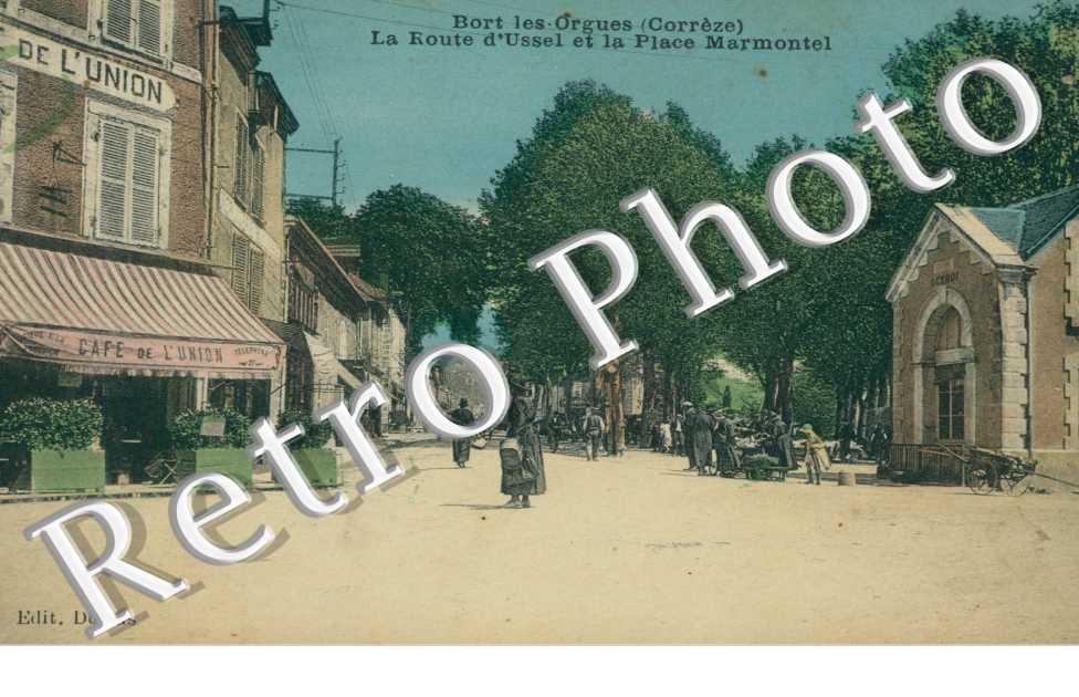 la route d'ussel et la place marmontel