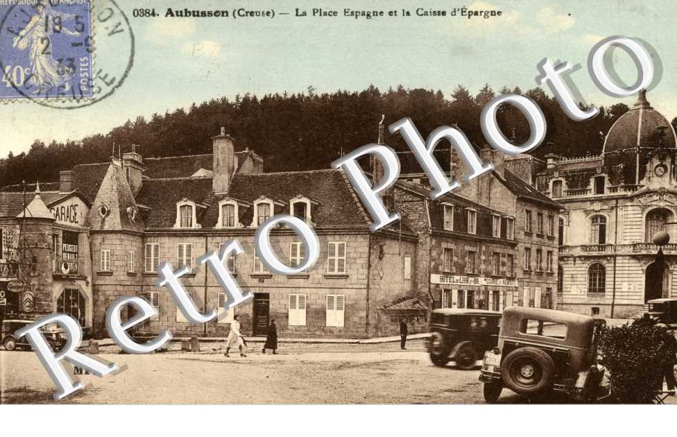 la Place Espagne et la Caisse d'Epargne