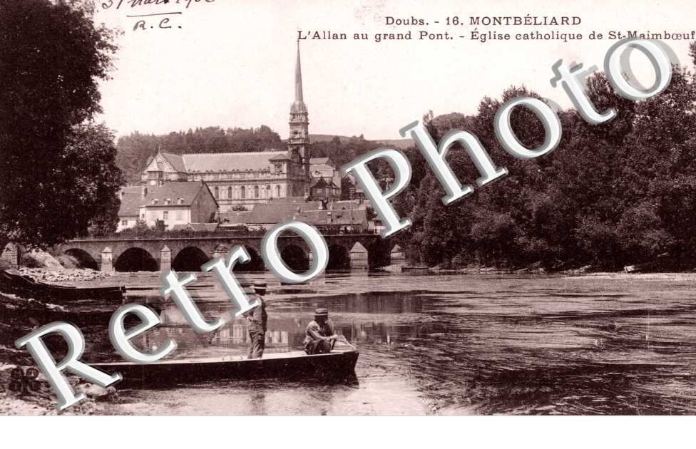 l'allan au grand pont et eglise catholique de saint maimboeuf