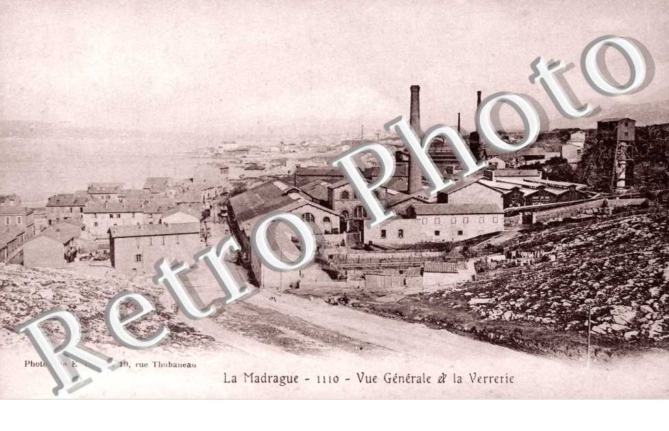 la Madrague vue generale et la verrerie