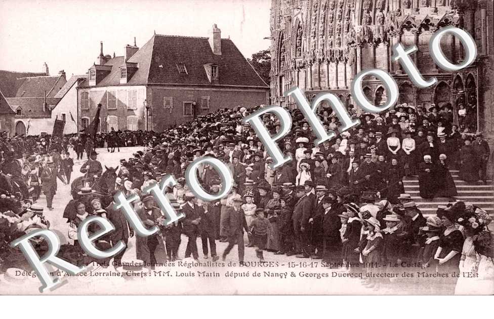 Les trois randes journees Regionalistes Sep 1911 - delegation d'alsace lorraine