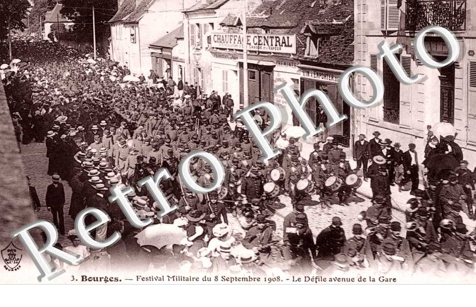 Festival Militaire du 8 septembre 1908 - le defile