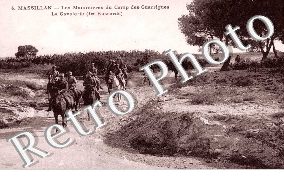 Les Manoeuvres du Camp de Garrigues - la Cavalerie MASSILLAN