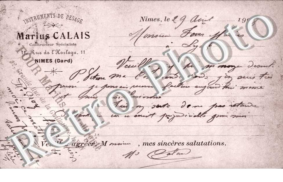 Instrument de pesage Marius Calais
