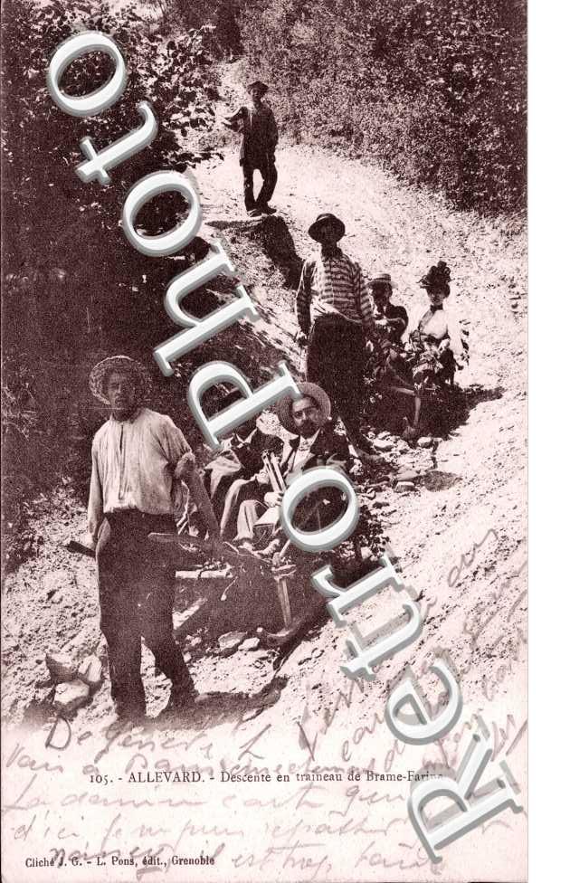 Descente en traineau de Brame Farine