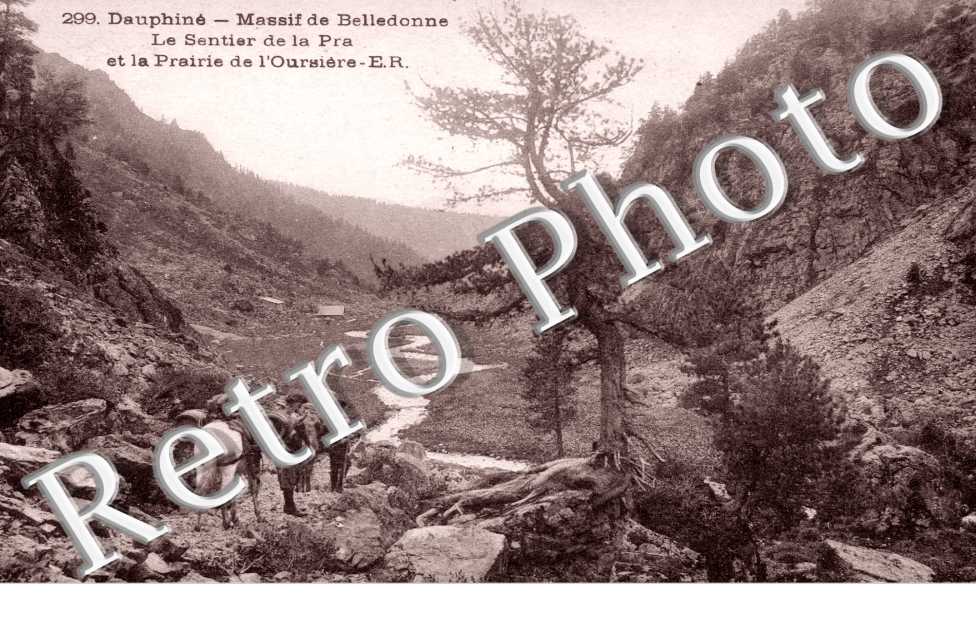Le sentier de la Pra et la prairie de l'Oursiere