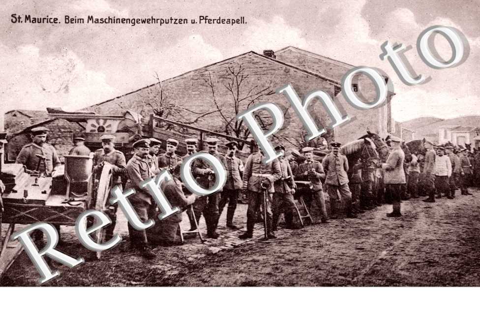 Beim Maschinengewehrputzen 