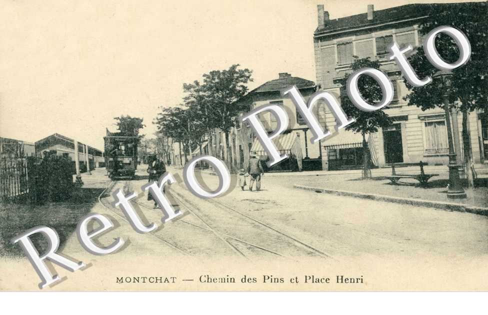 Montchat - Chemin des Pins et Place Henri